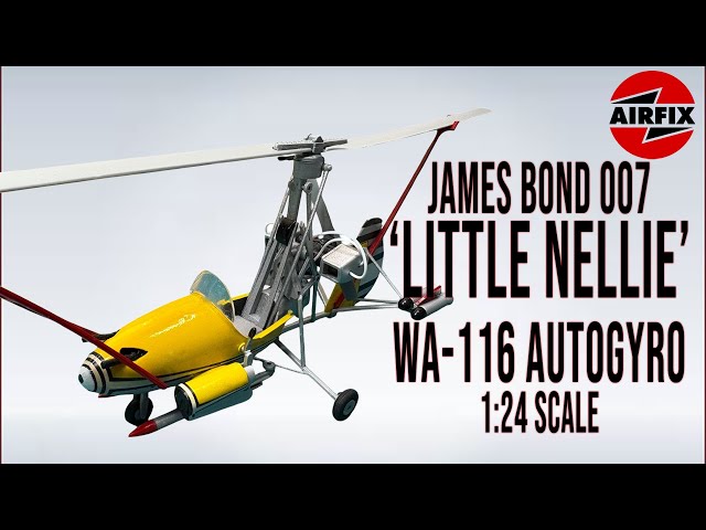 Airfix 1:24 Little Nellie Build | Iconic 007 Autogyro Model from You Only Live Twice