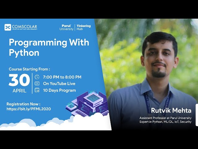 Programming with Python Bootcamp Course #Python #Free #Course