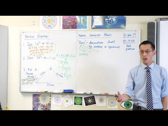 Formal Geometry Proofs (1 of 3: What does it mean to "prove" something?)