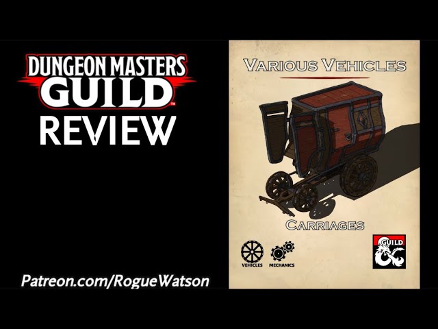 DMs Guild Review - Various Vehicles