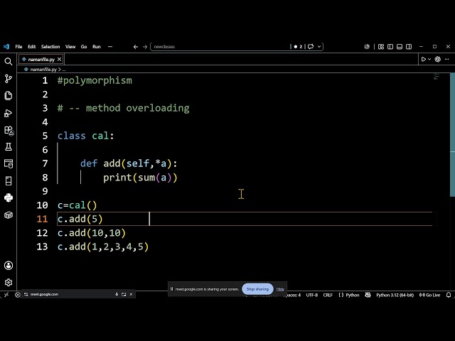 Polymorphism in python