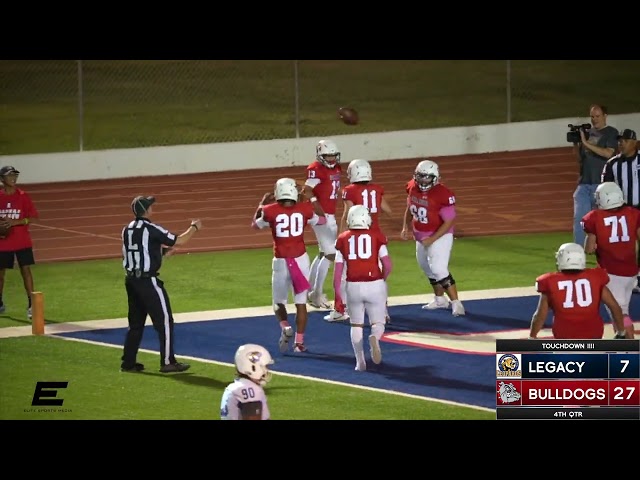 Plainview Bulldogs Seth Mayberry connects To Abram Garcia to put the Bulldogs up by 20!
