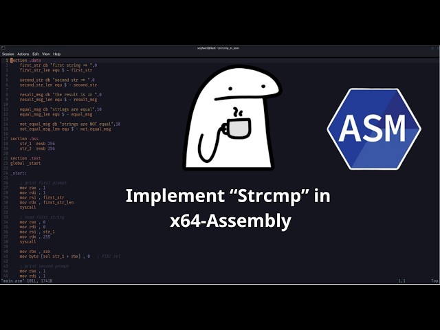 How to Build (strcmp) in Pure x86_64 Assembly