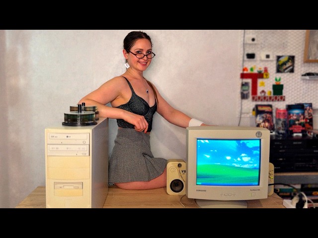 Tech ASMR | Old PC & Windows 95 Floppy Disks