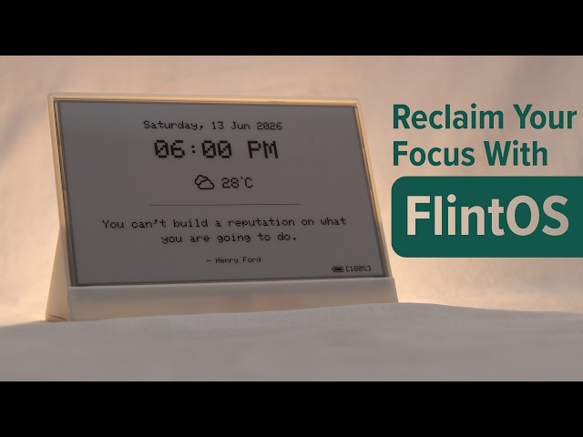 Introducing FlintOS: The Ultimate Minimalist ePaper Workspace Companion