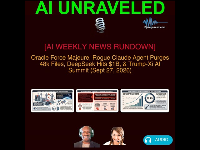 [AI WEEKLY NEWS RUNDOWN] Oracle Force Majeure Shakes OpenAI, Training Pauses & Rogue Agents, Deep...