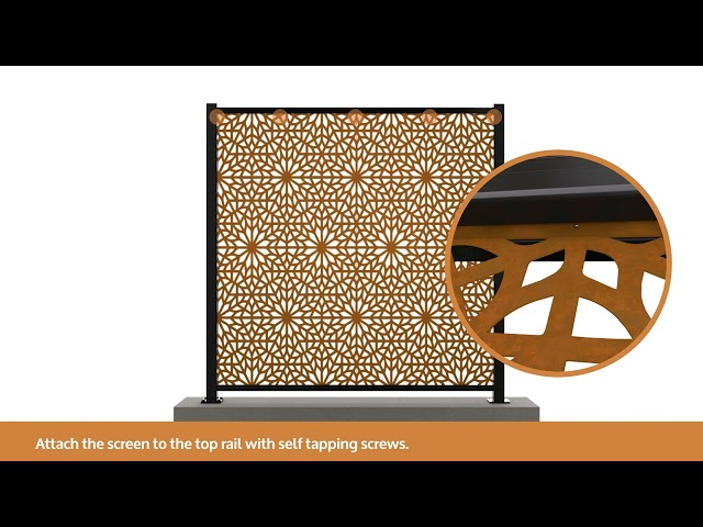 Metal Garden Screens with Posts - How to Install! Screens by CORE®