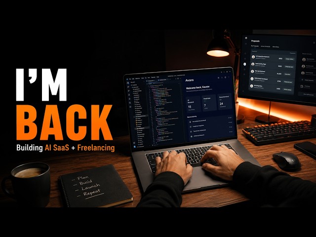 Day 24 I'm Back! Live SaaS Building + Freelancing