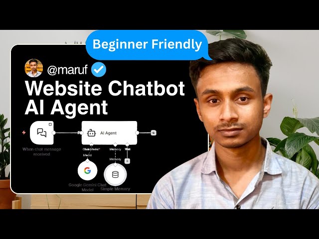 How to Create a Basic n8n Chatbot Agent & Connect It to a WordPress Website