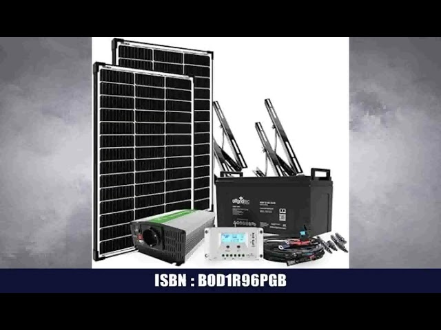 Offgridtec 200W Garten-Solaranlage 12V, Off-Grid-Komplettsystem mit AGM 122Ah Batterie, 500W