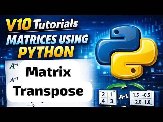 Tranpose of matrix using Python