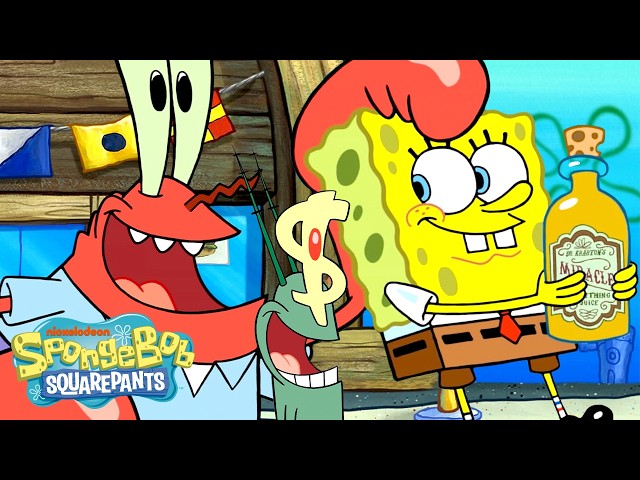 Mr. Krabs & Plankton Start a Business Together?! 🤑 | Full Scene | SpongeBob