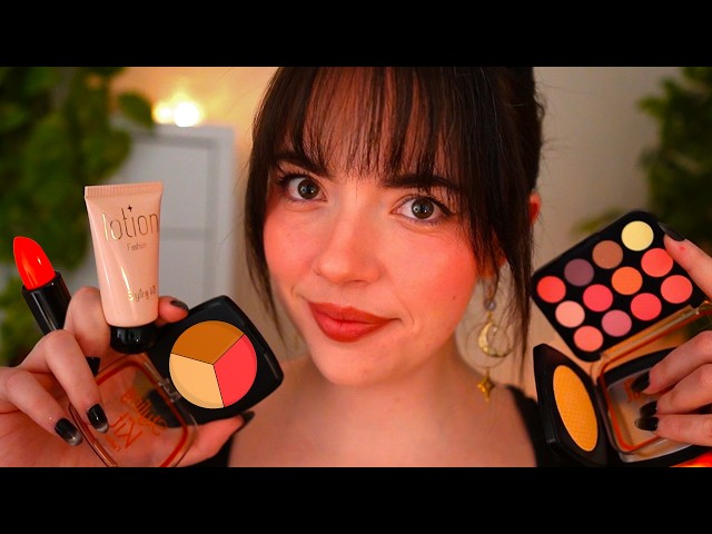 ASMR Doing Your Makeup with FAKE PRODUCTS 💄🥸 (layered sounds, slow)