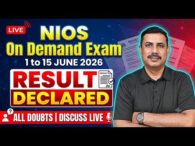 NIOS On Demand Exam | 1 to 15 June 2026 | Result Declared