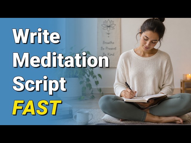 How to Write Meditation Scripts Fast