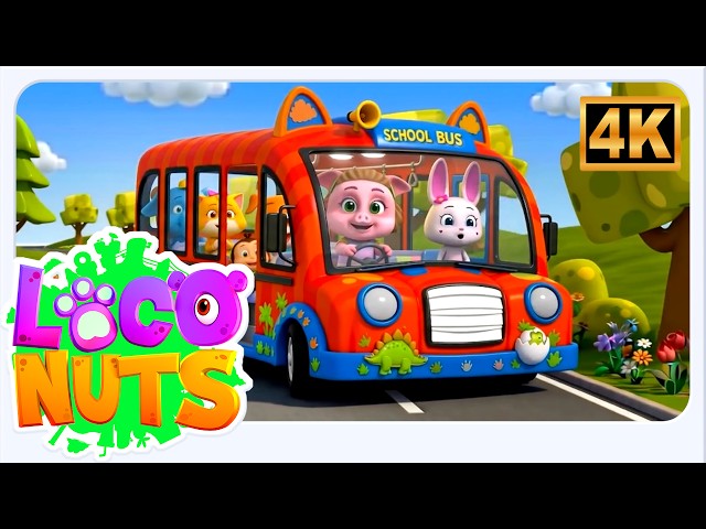 Wheels on the Bus | Popular Kids Rhymes | Fun Learning for Toddlers