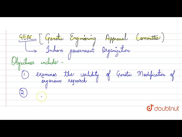 What is GEAC and what are its objectives?