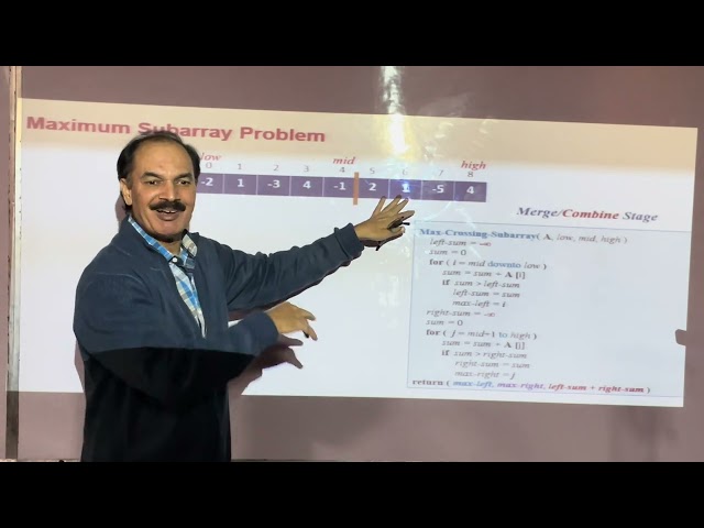 (2/4) - Maximum Subarray Problem -   Divide and Conquer
