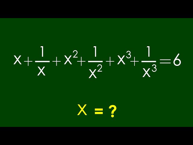 A Nice Algebra Problem | Math Olympiad x=?