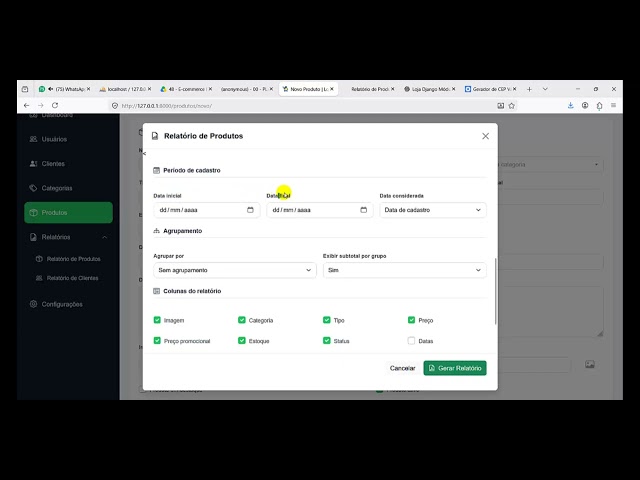 Curso de Ecommerce Django - Loja Virtual com Python - Módulo 03