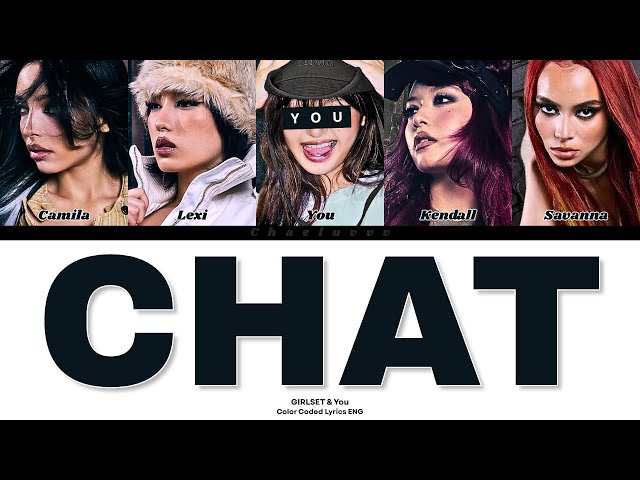 GIRLSET - CHAT // You as a Member // KARAOKE // (5 Members Ver.) Color Coded Lyrics