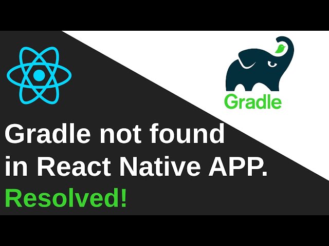 gradle command not found | React Native  | Resolved | Hindi
