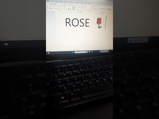 Rose ⚘️ #rose #symbols #shortcutkeys #msoffice #msword #computer #logo #virlshort