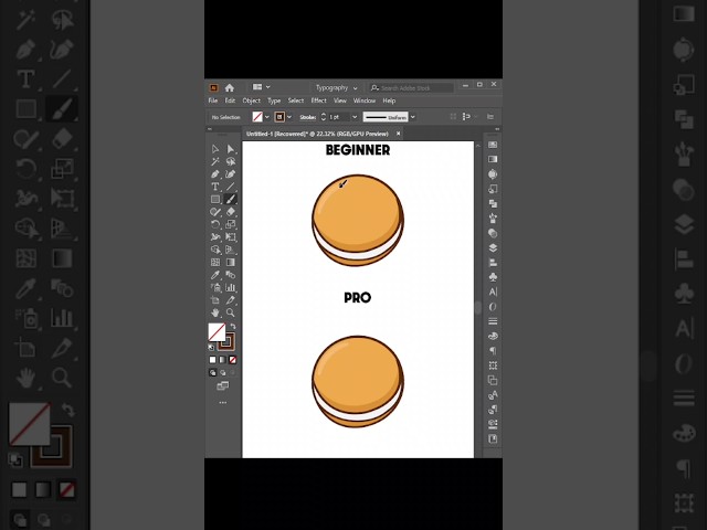 Difference between beginner and pro graphic designer #adobeillustrator #graphicdesign