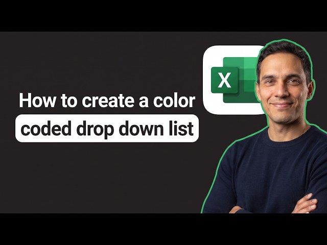 How to Create a Color Coded Drop Down List in Excel (Step by Step)