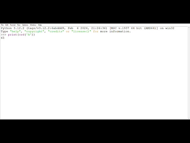 Python program : WAP in string to print ASCII value of character 
