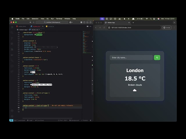 How to Build a Weather App Using HTML, CSS & JavaScript