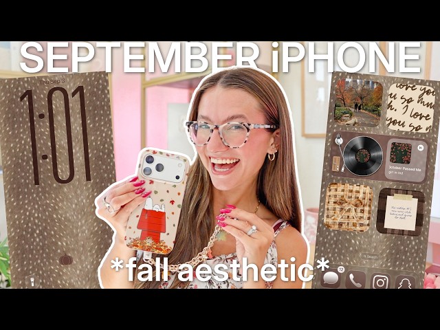 making my iPhone COZY for fall 🍂 | September iOS 26 Customization
