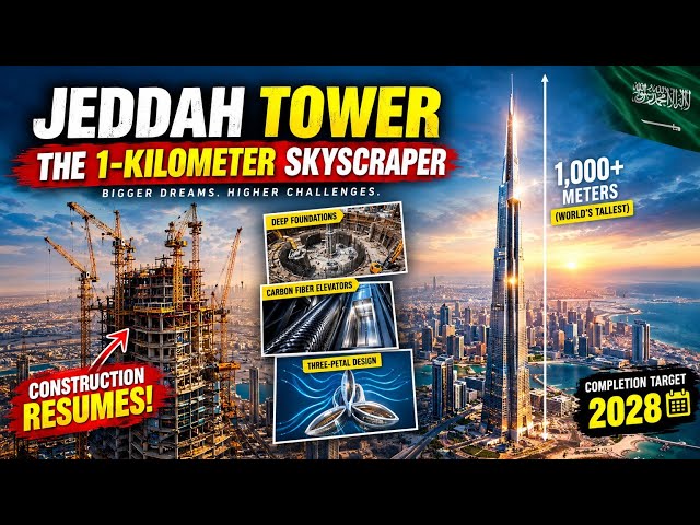 Jeddah Tower Is Rising Again — The 1,000-Meter Skyscraper | Saudi Arabia