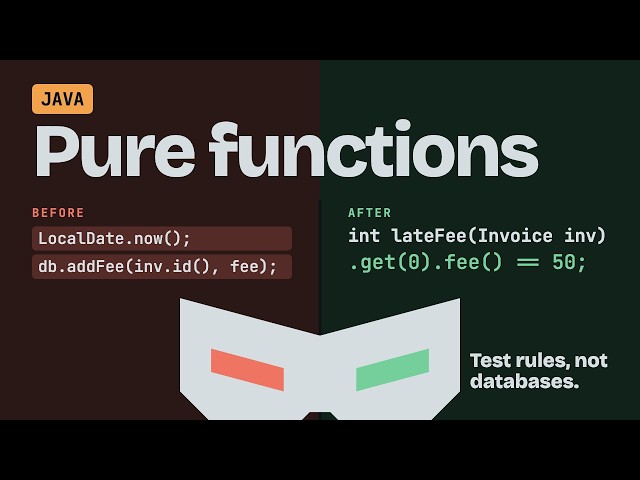 Pure Functions in Java: Test Logic Without a Database