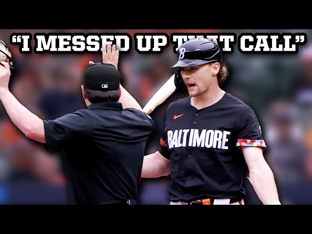 Umpire immediately corrects himself after getting the call wrong, a breakdown