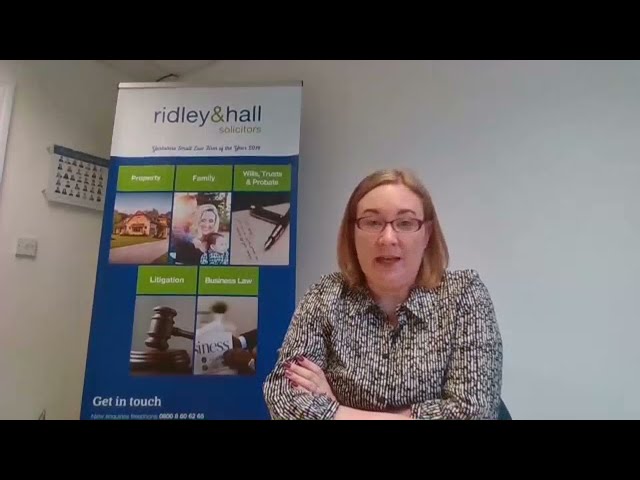 Legal Aid - Who Gets It? - Michelle Silcox, Ridley & Hall Solicitors