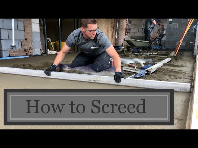 How to floor screed with sand and cement - Beginners guide- plastering Guru