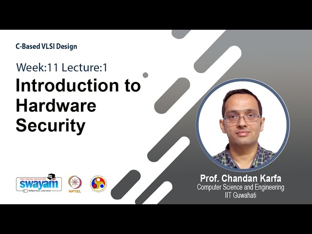 Lec 36: Introduction to Hardware Security