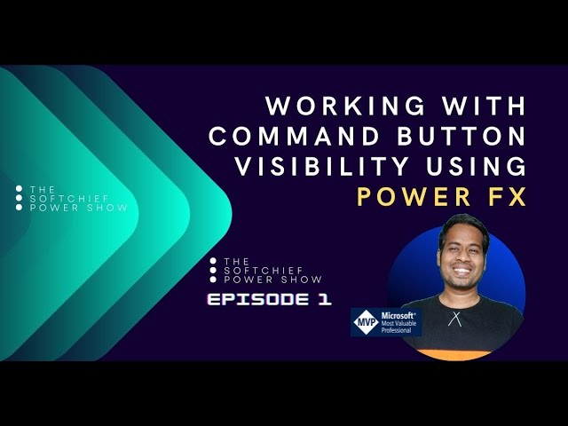 Add Power FX formula to command button in Power Apps Dynamics 365 Apps Set Button Visibility
