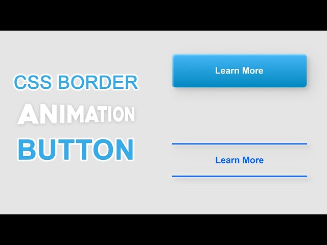 How To Make CSS Border Animation Button | Hover Effects