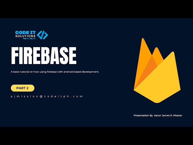 [Tagalog] Firebase Basic Android Studio Tutorial #2 - Authentication