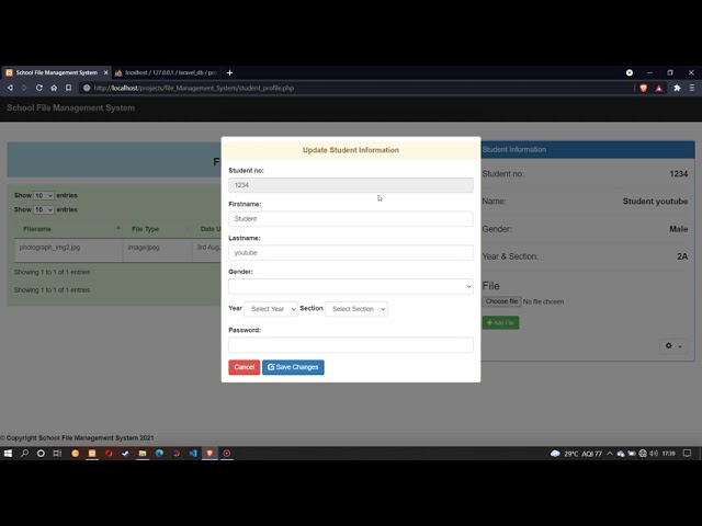 File Management System in PHP MySQL With Source Code | Free Download | PHP Project + Source Code
