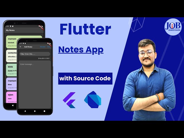 Flutter | Notes App Tutorial For Beginners | Android Studio