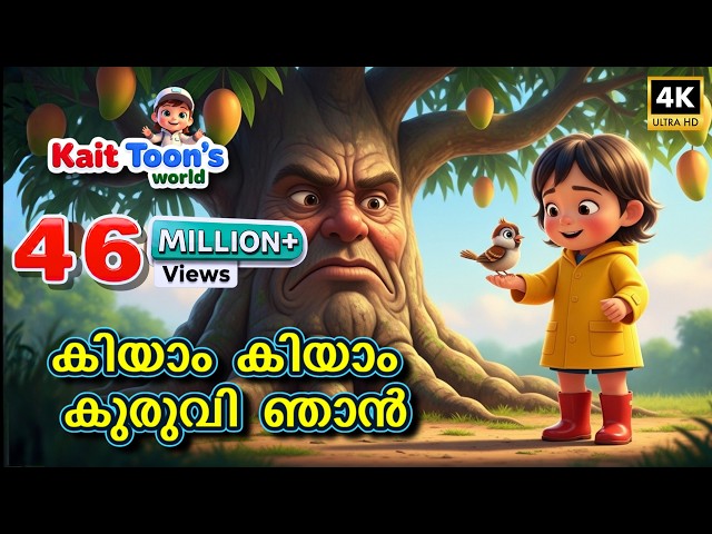 കിയാം കിയാം കുരുവി ഞാൻ | Kiyam Kiyam Kuruvi Njan |  Malayalam Kids Rhyme