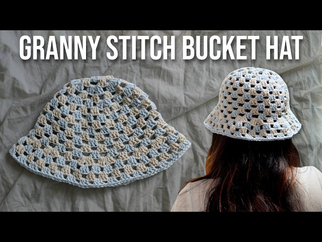 Granny Stitch Bucket Hat Tutorial | Crochet Mesh Bucket Hat