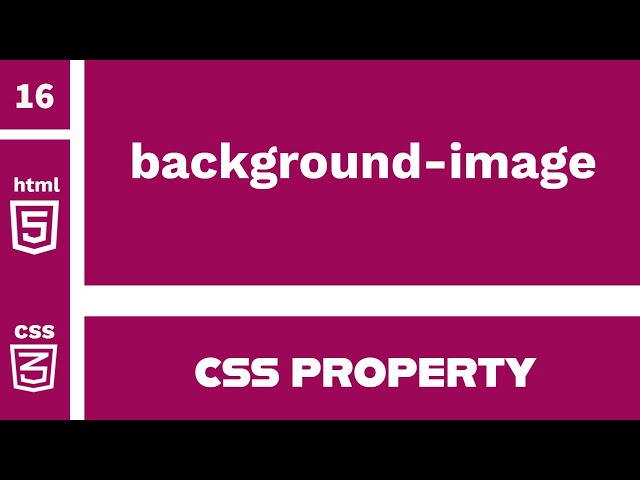 CSS Property : background-image explained !