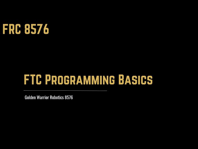 Programming Basics