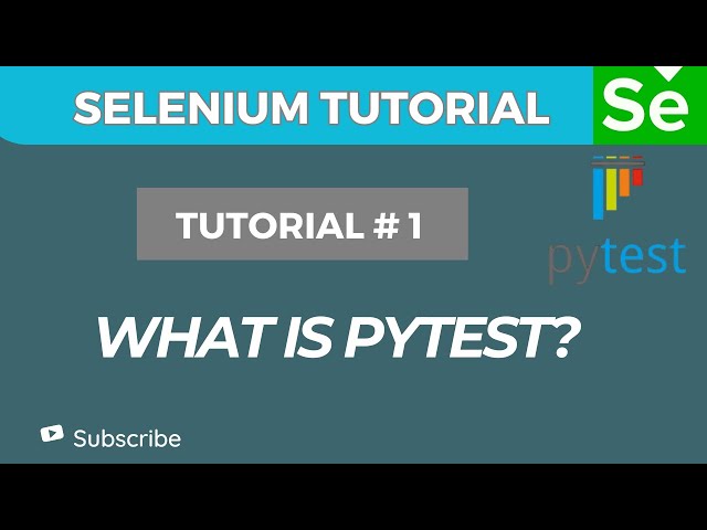 What is Pytest? | Pytest Introduction for Automation Testing