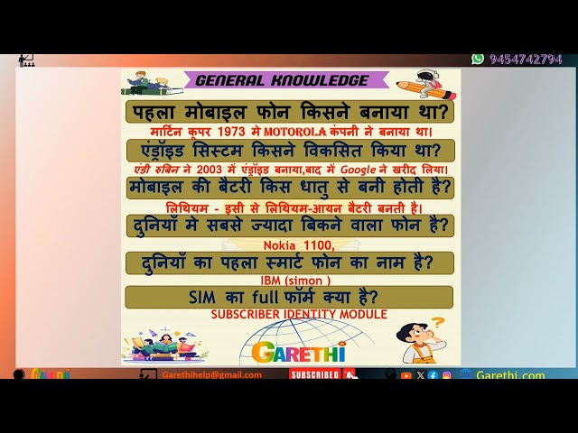 Technology Knowledge About mobile phone, 