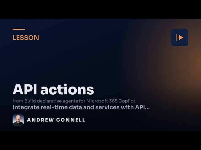 API Actions in Declarative Agents for M365 Copilot